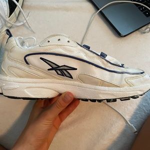 Reebok white and blue 8.5